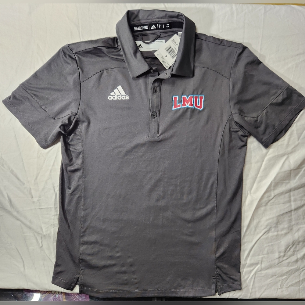 Adidas  LMU Men's Gray Polo Shirt SIZE S